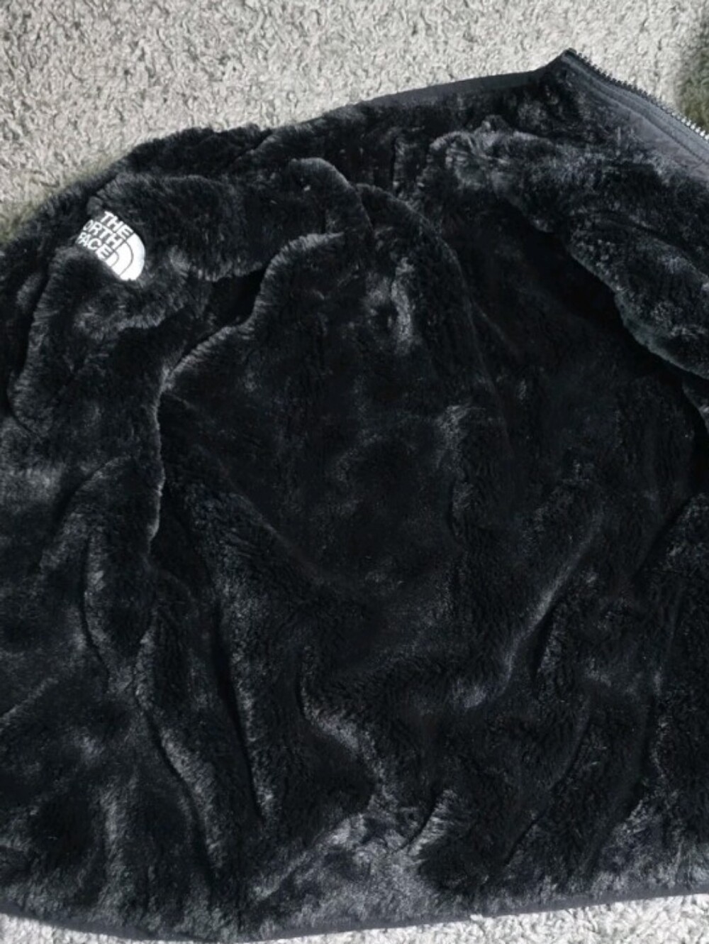 THE NORTH FACE Girl's Reversible Shasta Black Jacket Size M 10 - Picture 8 of 9